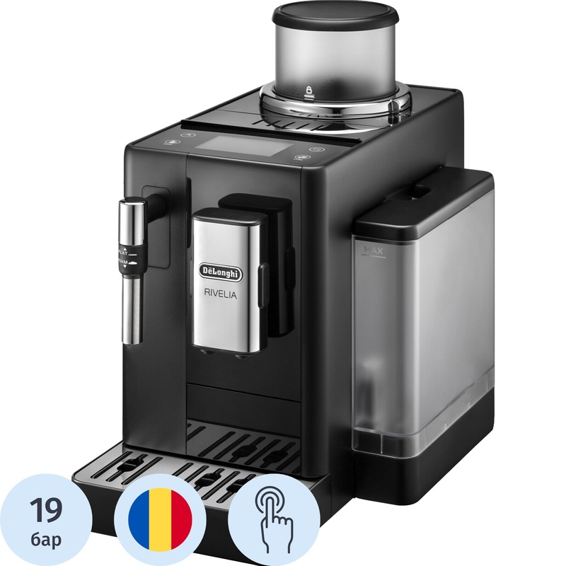 Изображение товара Кофемашина DeLonghi EXAM440.35.B с сенсорным управлением и встроенной кофемолкой