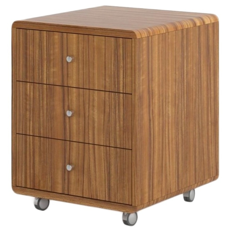 Изображение товара Тумба подкатная DAO с центральным замком орех 3 ящика 500х580х650 мм