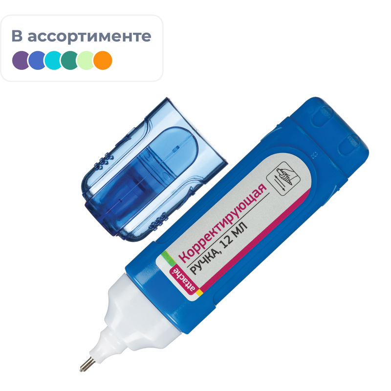 Изображение товара Корректирующий карандаш Attache 12 мл (быстросохнущая основа, толщина линии 2 мм)