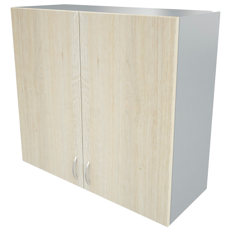 Изображение товара Шкаф навесной Ринг АТ 080 (дуб шамони светлый/серый, 800х320х720 мм)