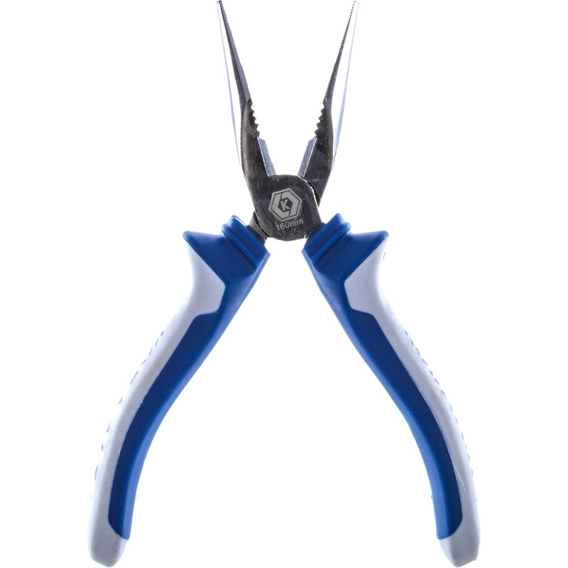 Изображение товара Длинногубцы КОБАЛЬТ 160 мм с подвесом для точных работ и пайки