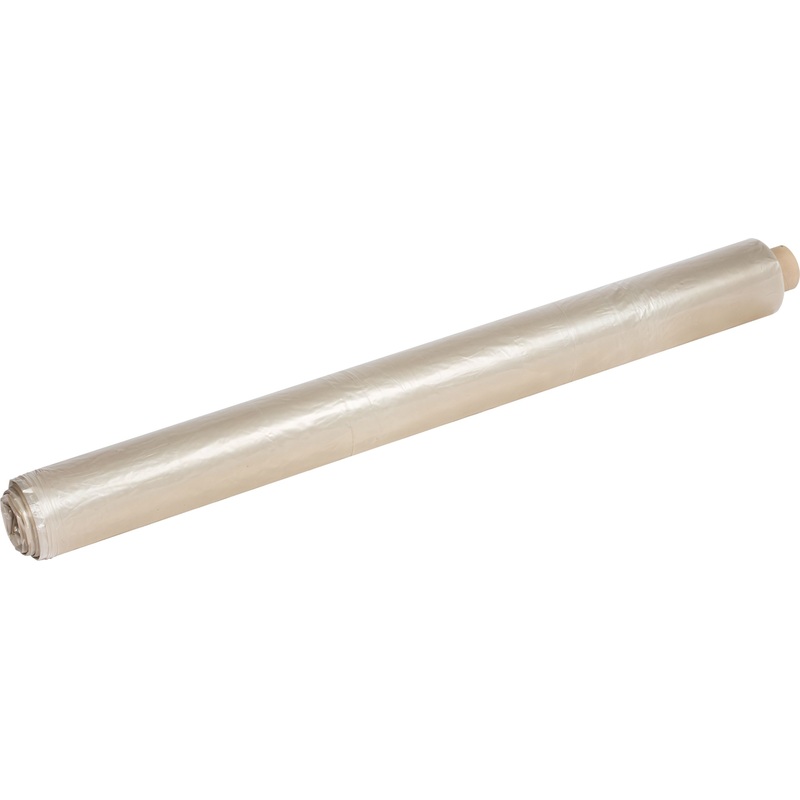 Изображение товара Уценка. Пленка полиэтиленовая укрывная ПВД 100 мкм 100 м х 1.5 м рукав (2 сорт, серая, 21 кг)