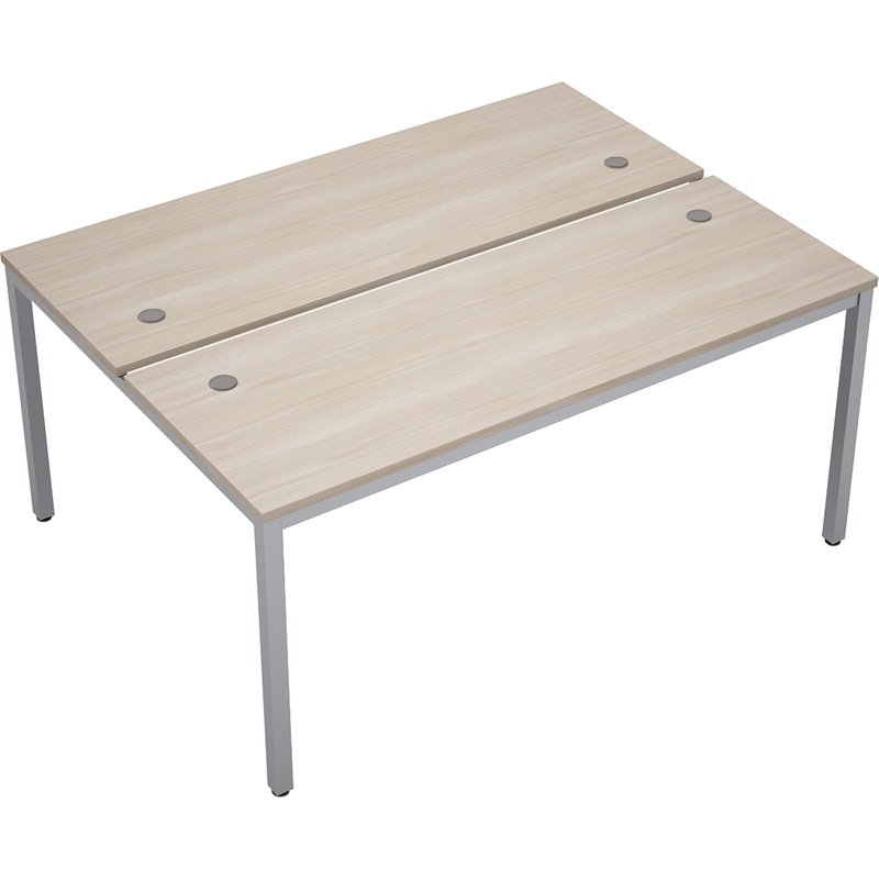 Изображение товара Стол приставной Avance двуспальный шамони светлый алюминий 1600x1235x750 мм