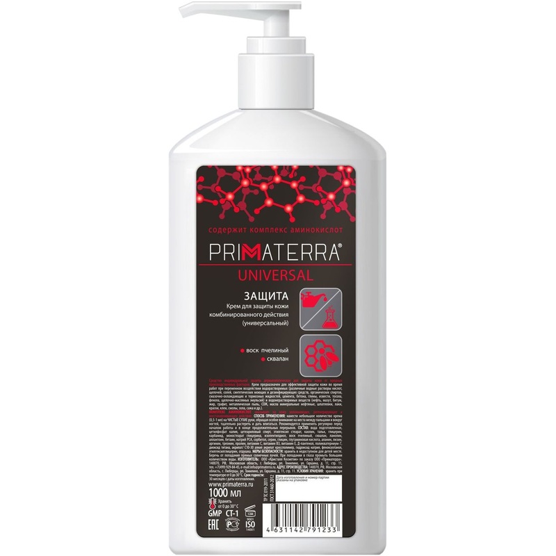 Изображение товара Крем Primaterra Universal защитный для рук и лица 1000 мл