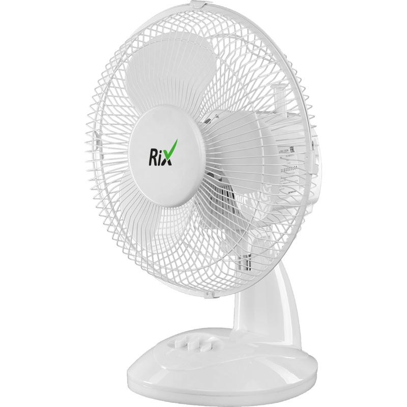 Изображение товара Настольный вентилятор Rix RDF-2200W белый уценка 3 месяца оперативная доставка
