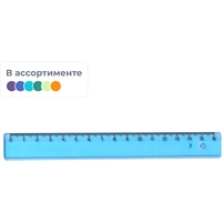 Линейка Attache 16 см пластиковая (4 штуки в упаковке)