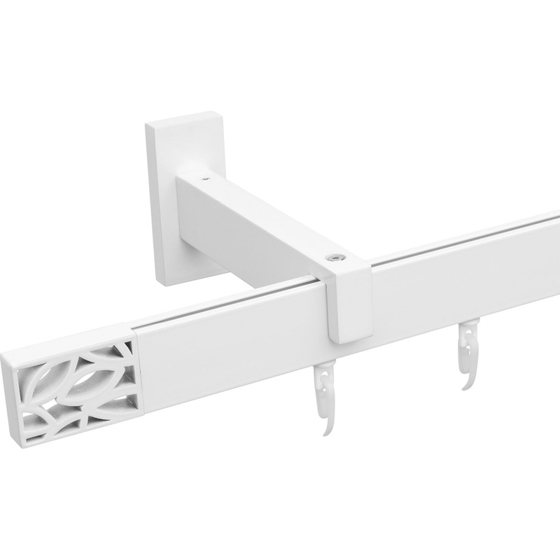 Изображение товара Карниз для штор однорядный Хай Тек Твист белый (300 см)