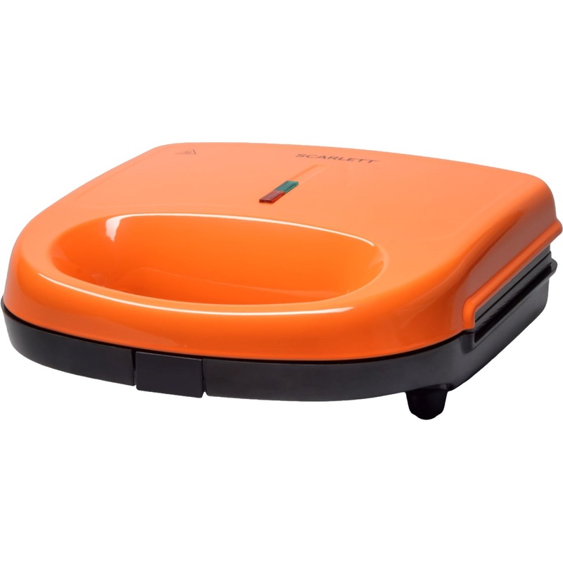 Изображение товара Вафельница Scarlett SC-WM11905 оранжевая с антипригарным покрытием 750 Вт