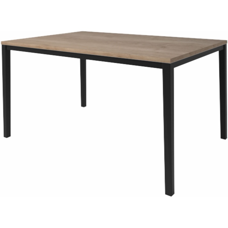 Изображение товара Обеденный стол Итан из ДСП и металла 1800x800 мм черный дуб горный