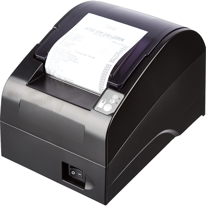 Изображение товара Фискальный регистратор Атол FPrint-22ПТК с ФН15 черный для учета продаж