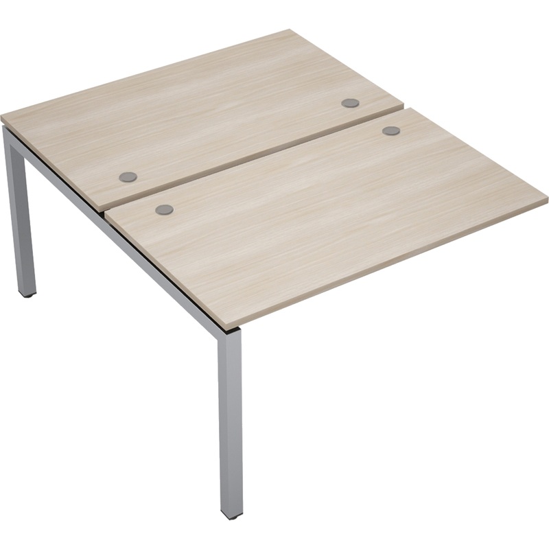 Изображение товара Рабочая станция Avance 6МБК.5278 двухместная стеклянная с металлическим каркасом