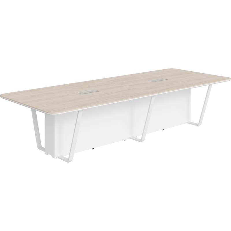 Изображение товара Стол для переговоров (дуб светлый/белый премиум, 3460х1340х754)