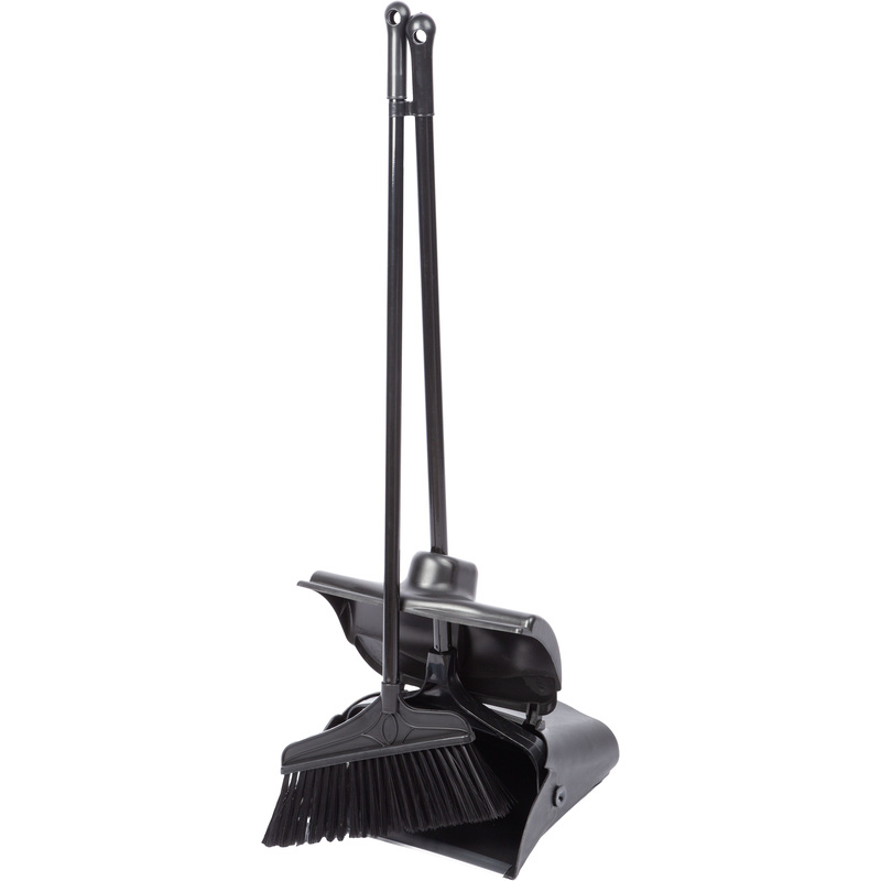 Изображение товара Комплект для уборки Luscan Professional щетка и совок с крышкой