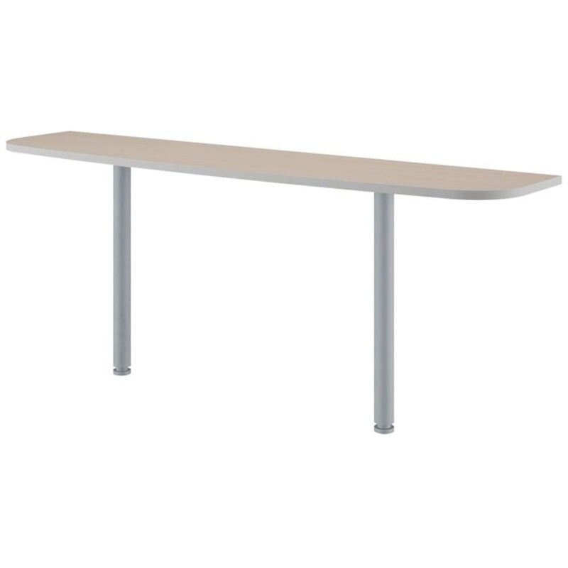 Изображение товара Модуль стола для переговоров Zoom прямая (дуб шамони светлый/серый, 1900х350х750 мм)