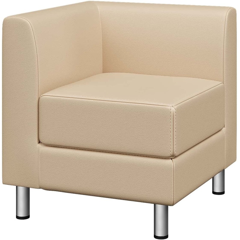 Изображение товара Модуль диван угловой Домино бежевый (экокожа, 660х660х710 мм)