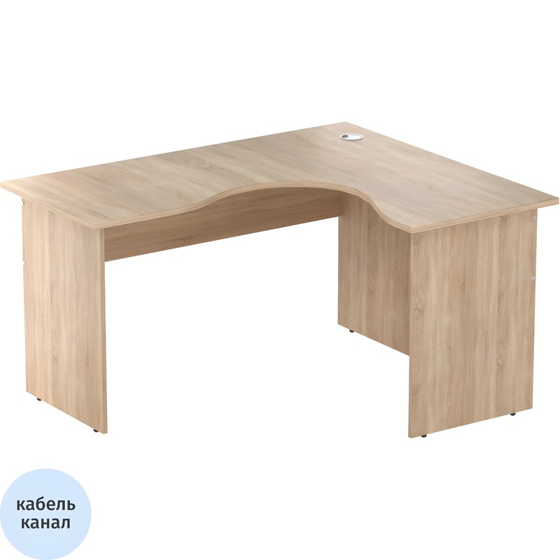 Изображение товара Стол угловой Easy to lead Easy One LT 22/16 правый (дуб сонома, 1400х1200х740 мм)