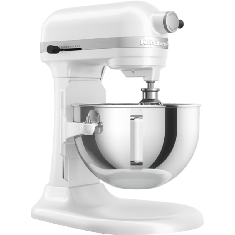 Изображение товара Миксер KitchenAid 5KSM55SXXEWH белый с мощностью 375 Вт