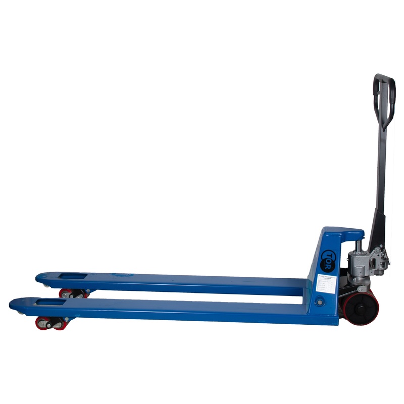 Изображение товара Гидравлическая тележка Tor RHP 2500 кг 1500 мм полиуретановые колеса Китай
