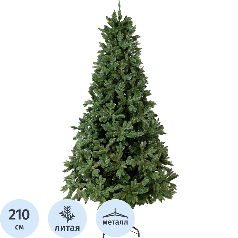 Изображение товара Искусственная новогодняя елка Green Trees Барокко Премиум 2.1 м напольная