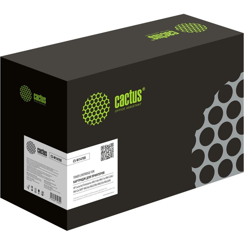 Изображение товара Картридж Cactus 147X CS-W1470X для HP лазерный черный 25200 страниц уценка