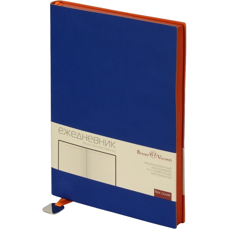 Изображение товара Ежедневник недатированный Bruno Visconti Mercury A5 с оранжевым обрезом