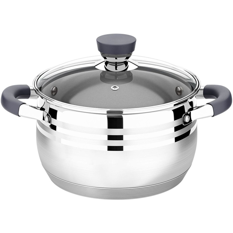 Изображение товара Кастрюля Lara Mercury 2.9 л из нержавеющей стали с крышкой