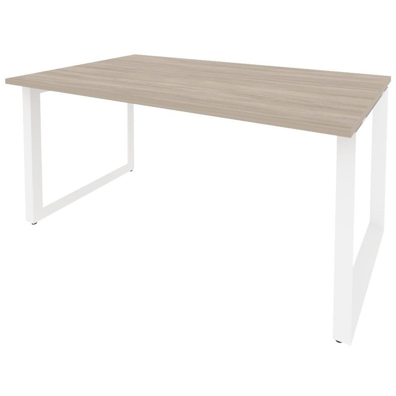 Изображение товара Стол для переговоров Onix-O O.MO-PRG-1.4 дуб аттик/белый 1580х980х750 мм