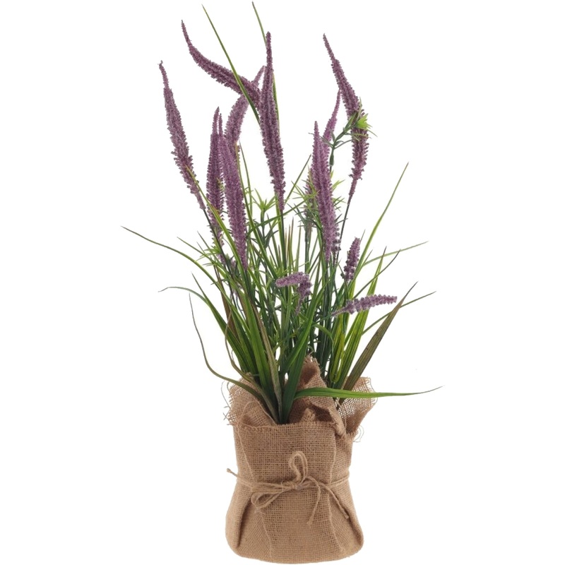 Изображение товара Композиция искусственных цветов Лаванда 37 см для интерьера