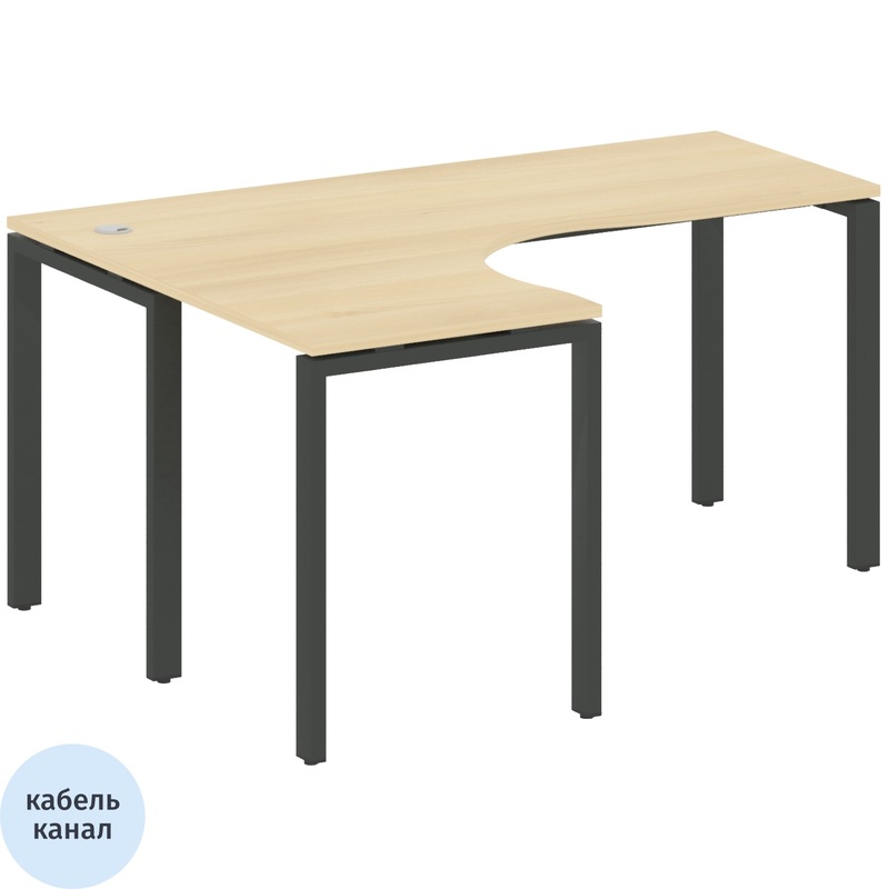 Изображение товара Стол эргономичный Metal System Style БП.СА-4 Л левый 1600х1200х750 мм