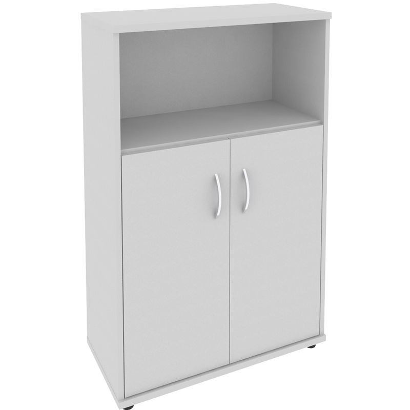 Изображение товара Шкаф для документов Riva полузакрытый (серый, 770х365х1215 мм)