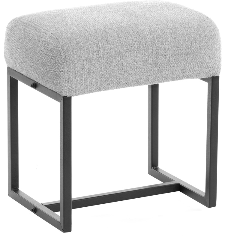 Изображение товара Пуф Charli LUX/Чарли Люкс серый (велюр/букле, 400х290х450 мм)