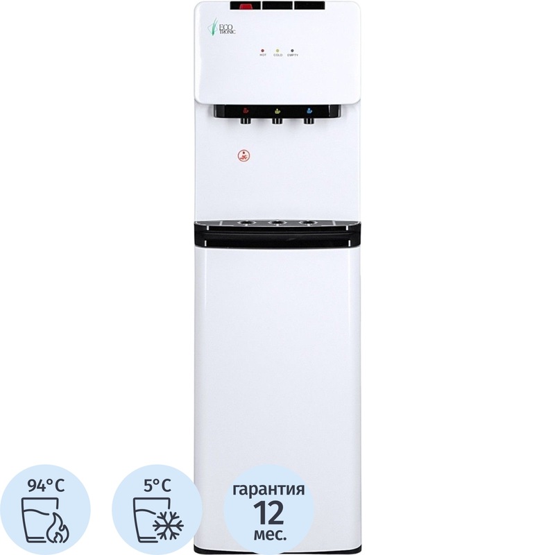 Изображение товара Кулер для воды Ecotronic K41-LX белый нагрев и охлаждение