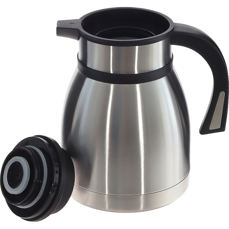 Изображение товара Термос 1200 мл металлик с ремешком и крышкой-чашкой