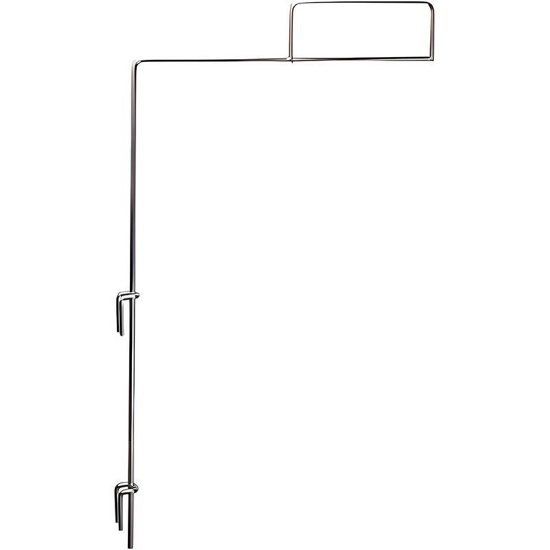 Изображение товара Ценникодержатель 286 мм из металла серого цвета без сборки