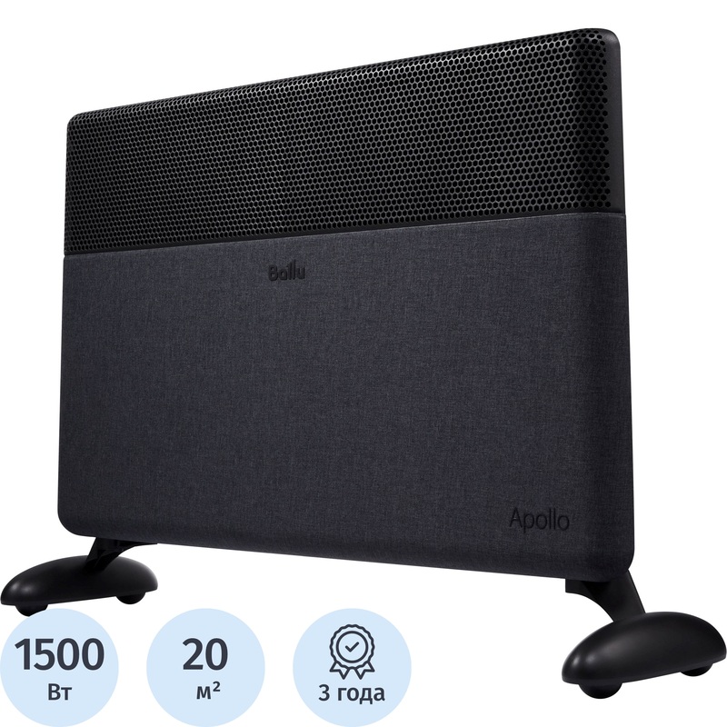 Изображение товара Конвектор Ballu Apollo Digital Inverter BEC/ATI-1502 1500 Вт Wi-Fi, черный