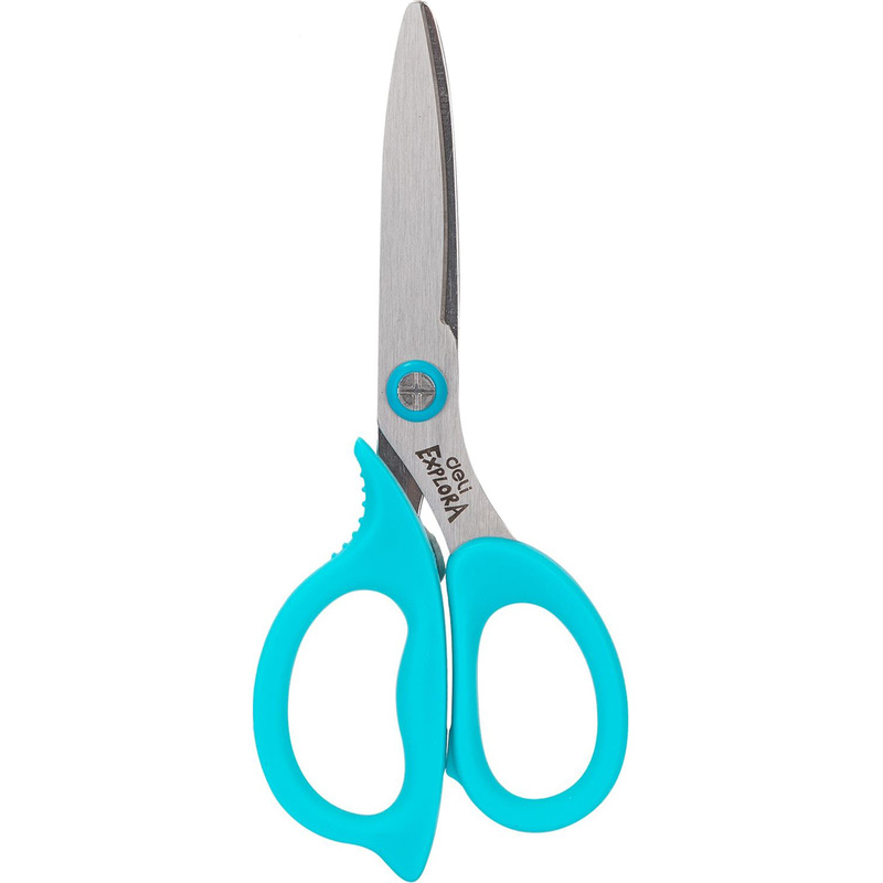 Изображение товара Ножницы детские Deli Explora 135 мм тупоконечные голубые