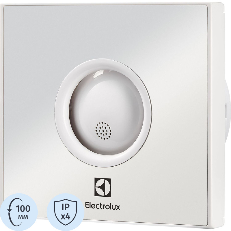 Изображение товара Вентилятор осевой Electrolux Rainbow EAFR-100 mirror тихий мощный в корпусе из пластика