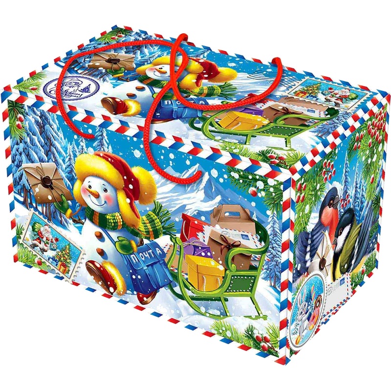 Изображение товара Новогодний сладкий подарок Азбука Праздника Почта с сюрпризом 1000 г