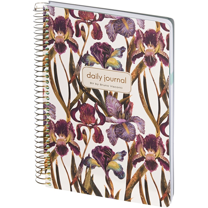 Изображение товара Ежедневник недатированный Bruno Visconti Ирисы картон А5 136 листов с рисунком, 3-701/15