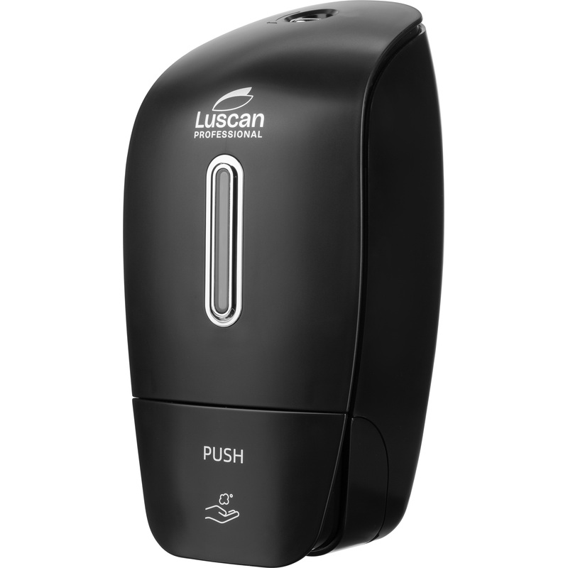 Изображение товара Дозатор мыла-пены механический Luscan Professional Etalon 800 мл, настенный черный пластик
