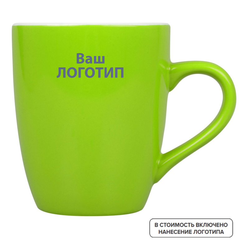 Изображение товара Керамическая кружка Tulip 350 мл с индивидуальной печатью для промо-акций