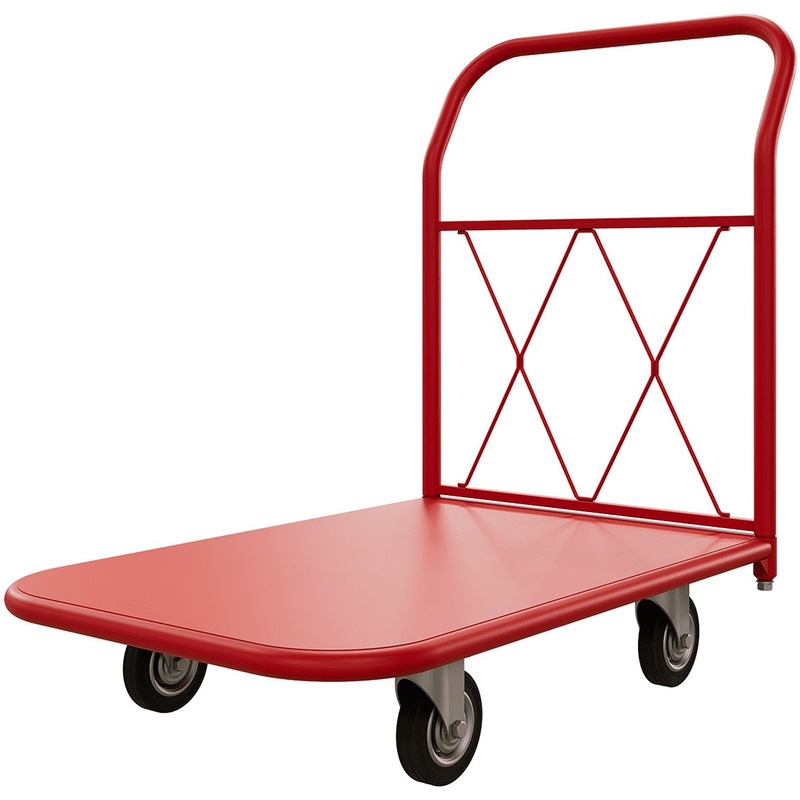 Изображение товара Тележка грузовая Red Tool грузоподъёмность 270 кг (литые колёса 125 мм, ТП 2 RT 125)