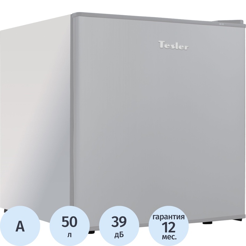 Изображение товара Холодильник однокамерный Tesler RC-55 серебристый