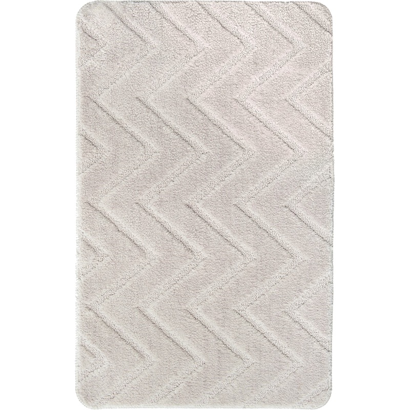 Изображение товара Коврик универсальный Fresh Code Зигзаг 50x80 см серо-бежевый