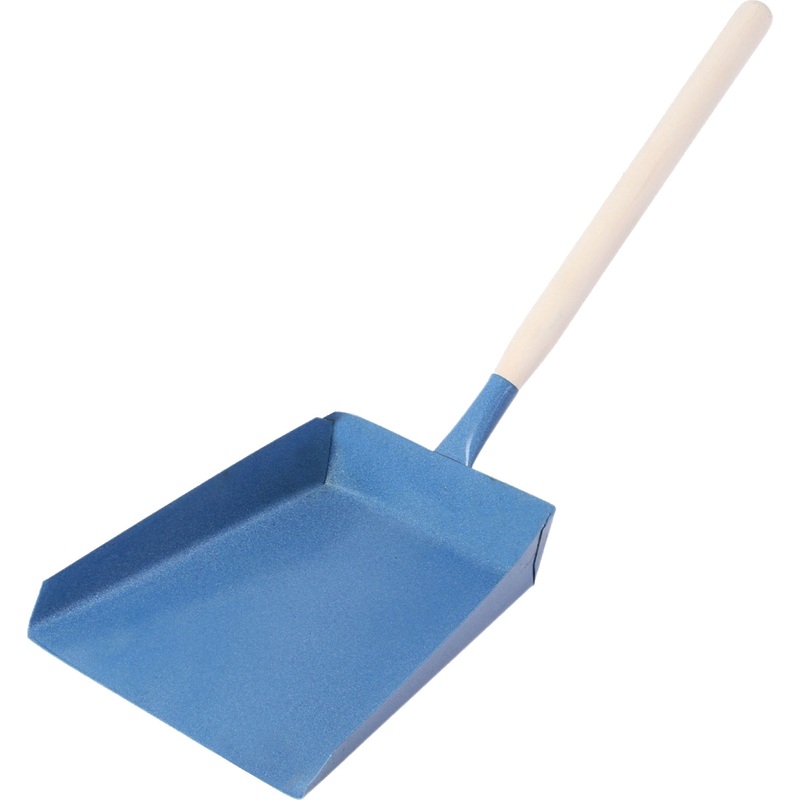 Изображение товара Совок для мусора Рустрейд с деревянной ручкой, прочная сталь, стильный дизайн