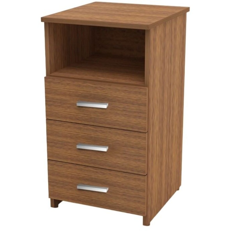 Изображение товара Приставная тумба Канц ТК31.9 ореховая с тремя ящиками