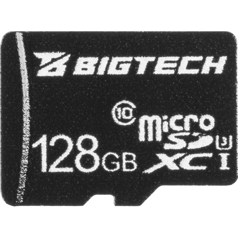 Изображение товара Карта памяти 128 ГБ micro SD BigTech UMSDC-003 UHS-I U3 V30 адаптер в комплекте