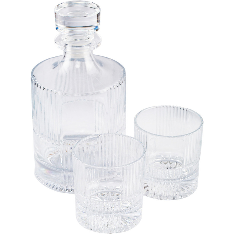 Изображение товара Набор посуды для напитков Glasserie Dandy 3 предмета штоф и 2 стакана высокое качество