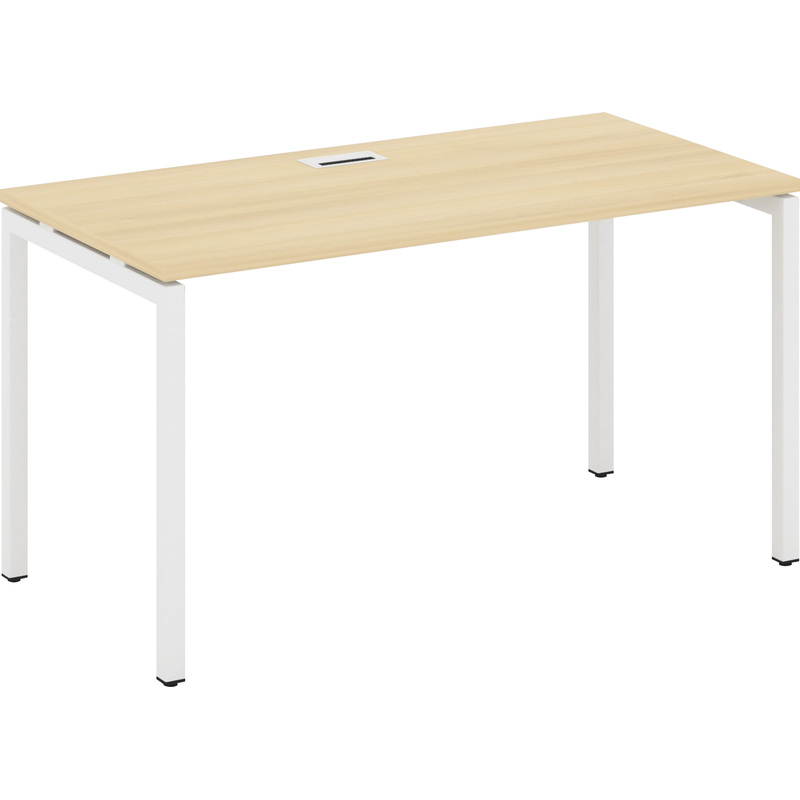 Изображение товара Стол прямой Style Project SN-4P.SP-003 (акация лорка/белый, 1380х600х750 мм)