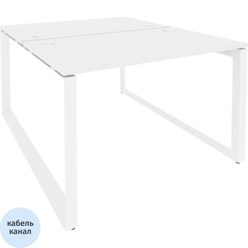 Изображение товара Рабочая станция на 2 места ONIX-О O.MO-D.RS-2.2.7 белый бриллиант 1180x1475x750 мм